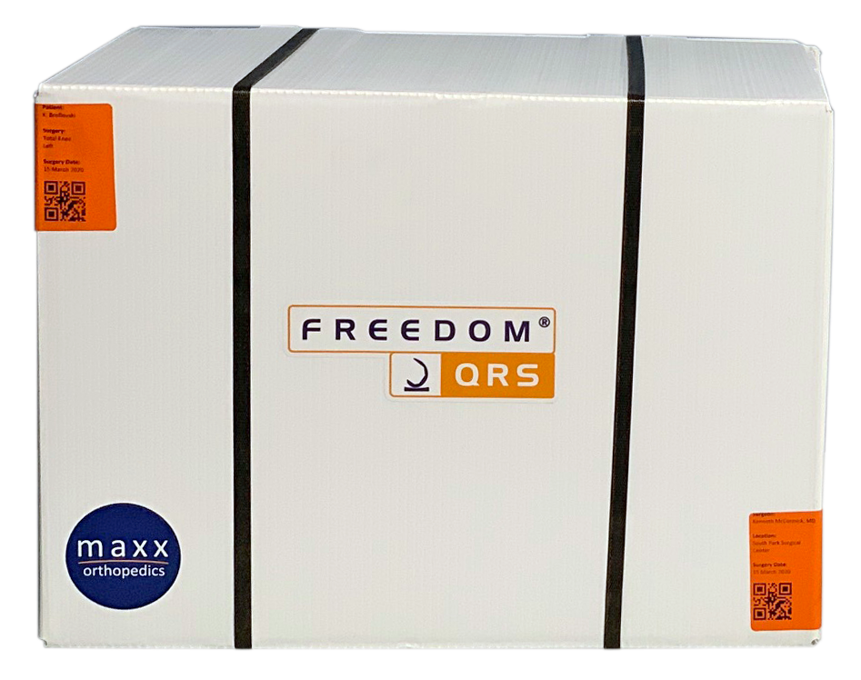 A Maxx Ortho Freedom QRS implant box.